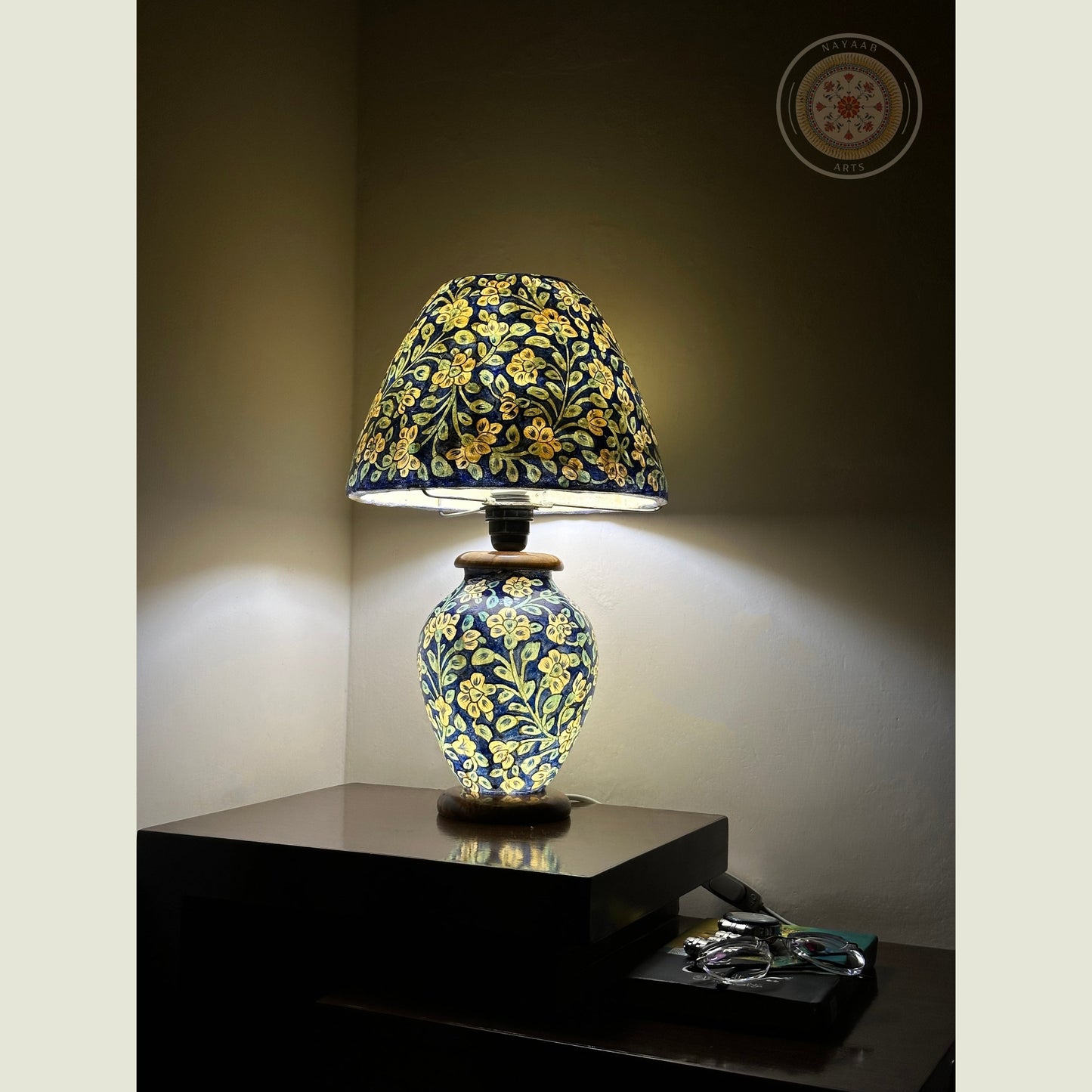 Camel Skin Sidetable Lampshade