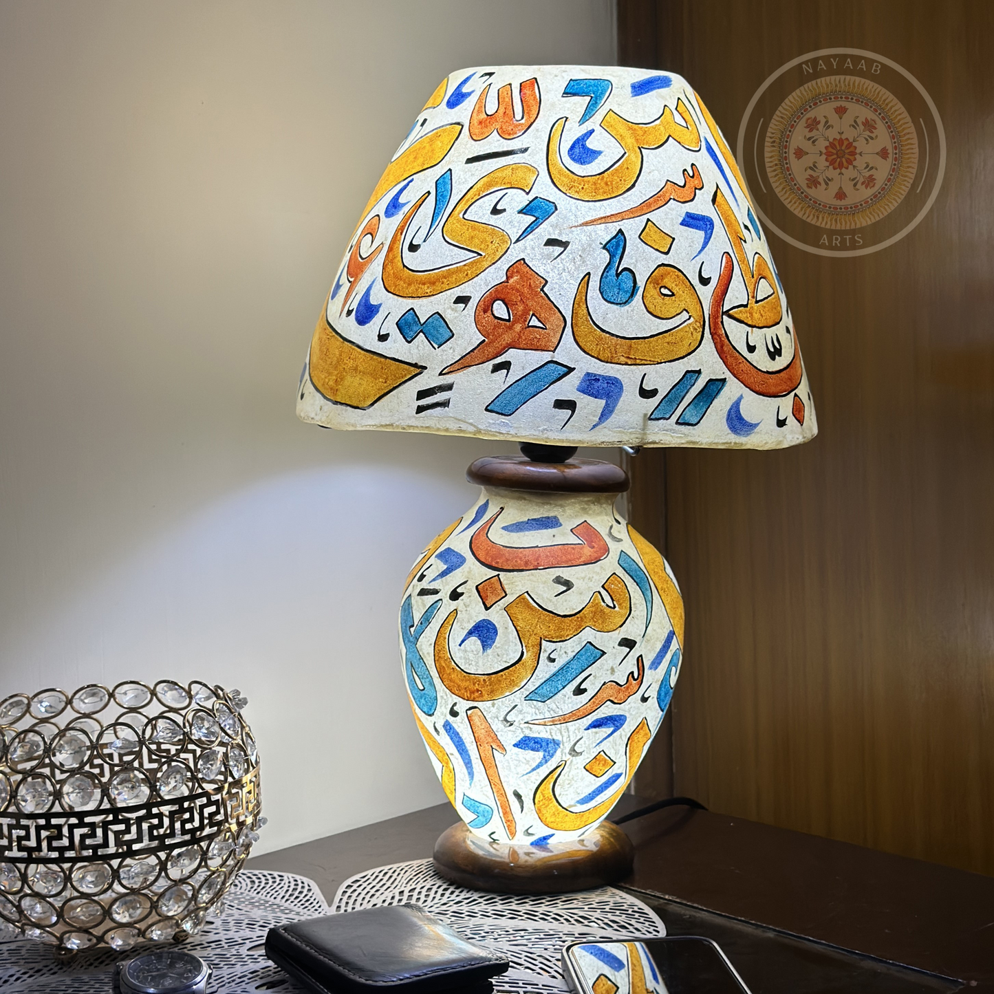 Camel Skin Sidetable Lampshade