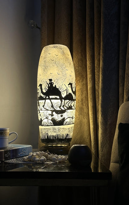 Camel Skin Bottle Shaped Lamp