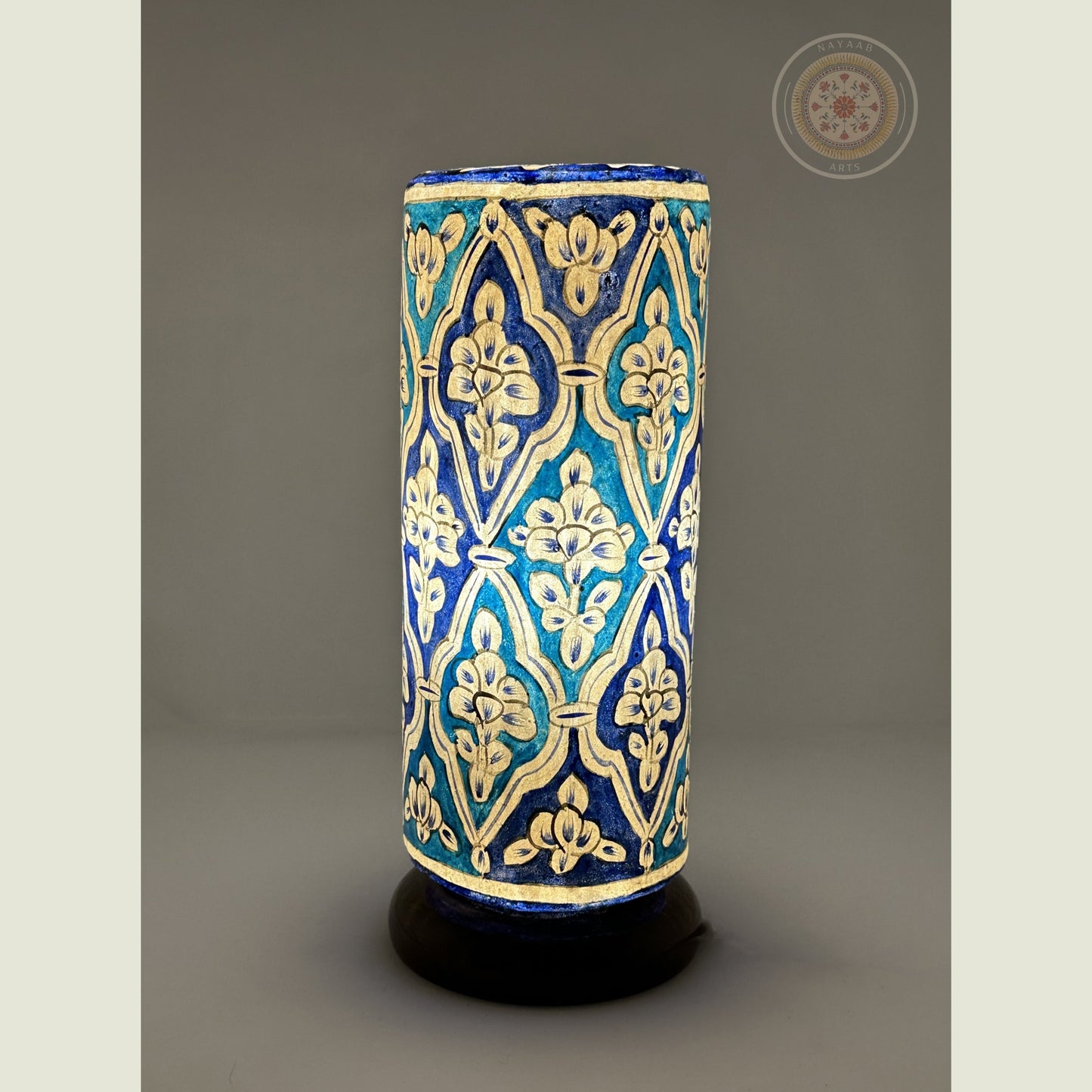 Camel Skin Glass Shaped Lamp