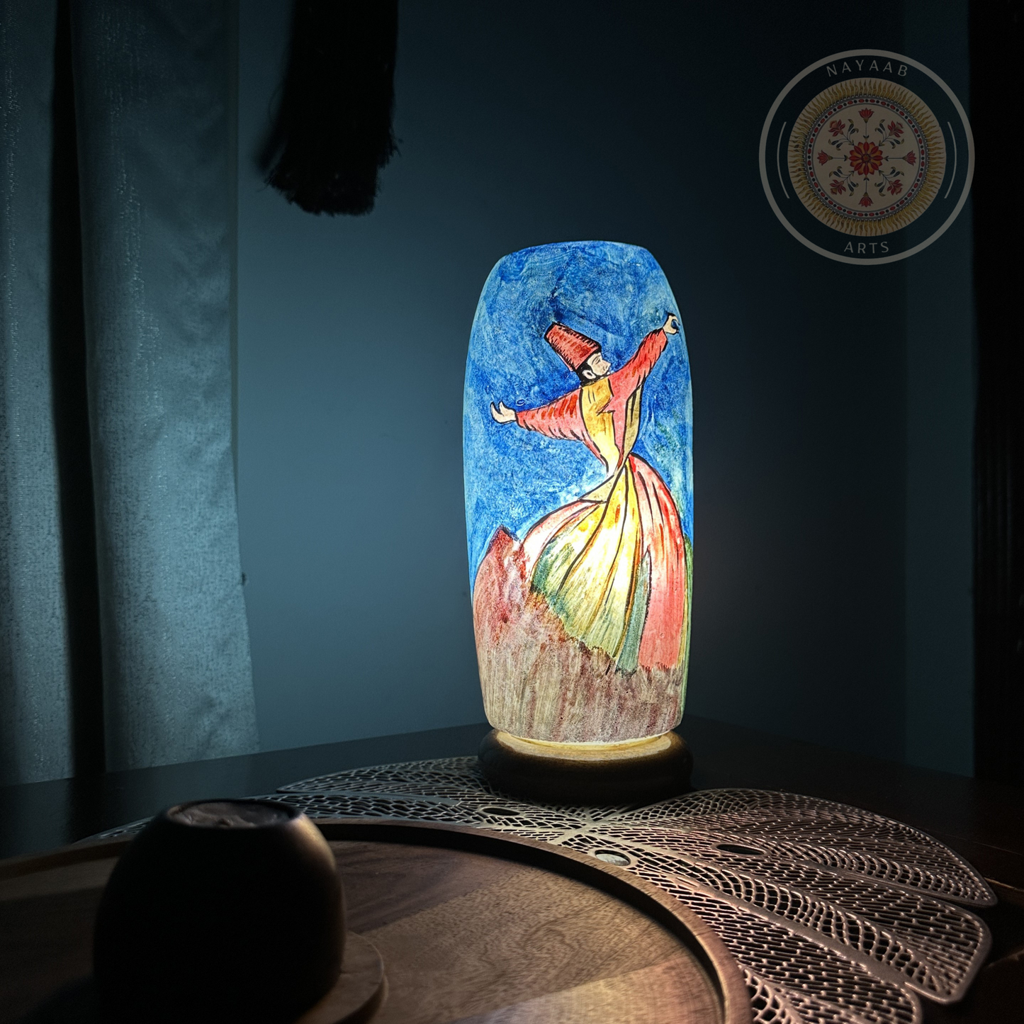 Camel Skin Bottle Shaped Lamp