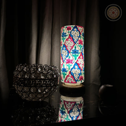 Camel Skin Glass Shaped Lamp