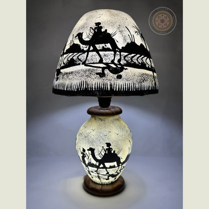 Camel Skin Sidetable Lampshade