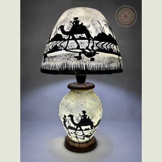 Camel Skin Sidetable Lampshade