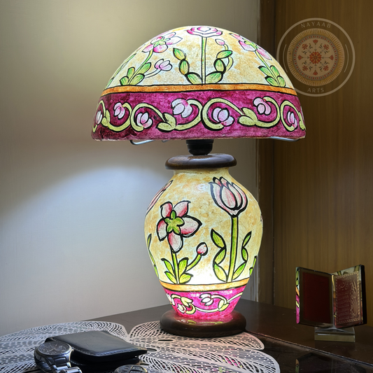 Camel Skin Mushroom-Shaped Lampshade