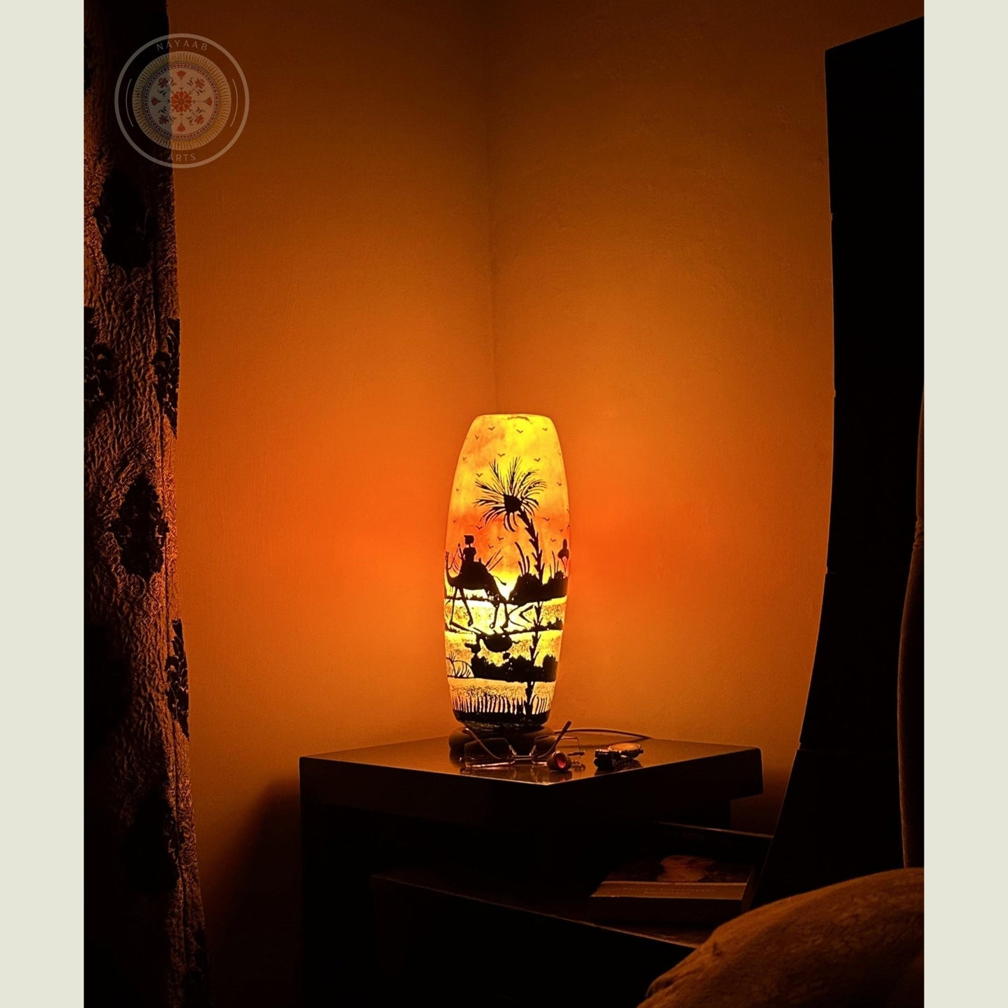 Camel Skin Bottle Shaped Lamp