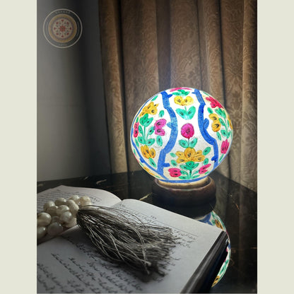 Camel Skin Round Table Lamp