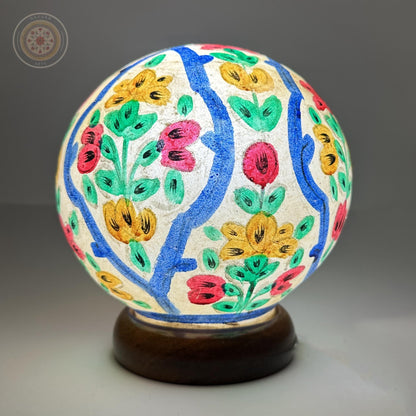 Camel Skin Round Table Lamp