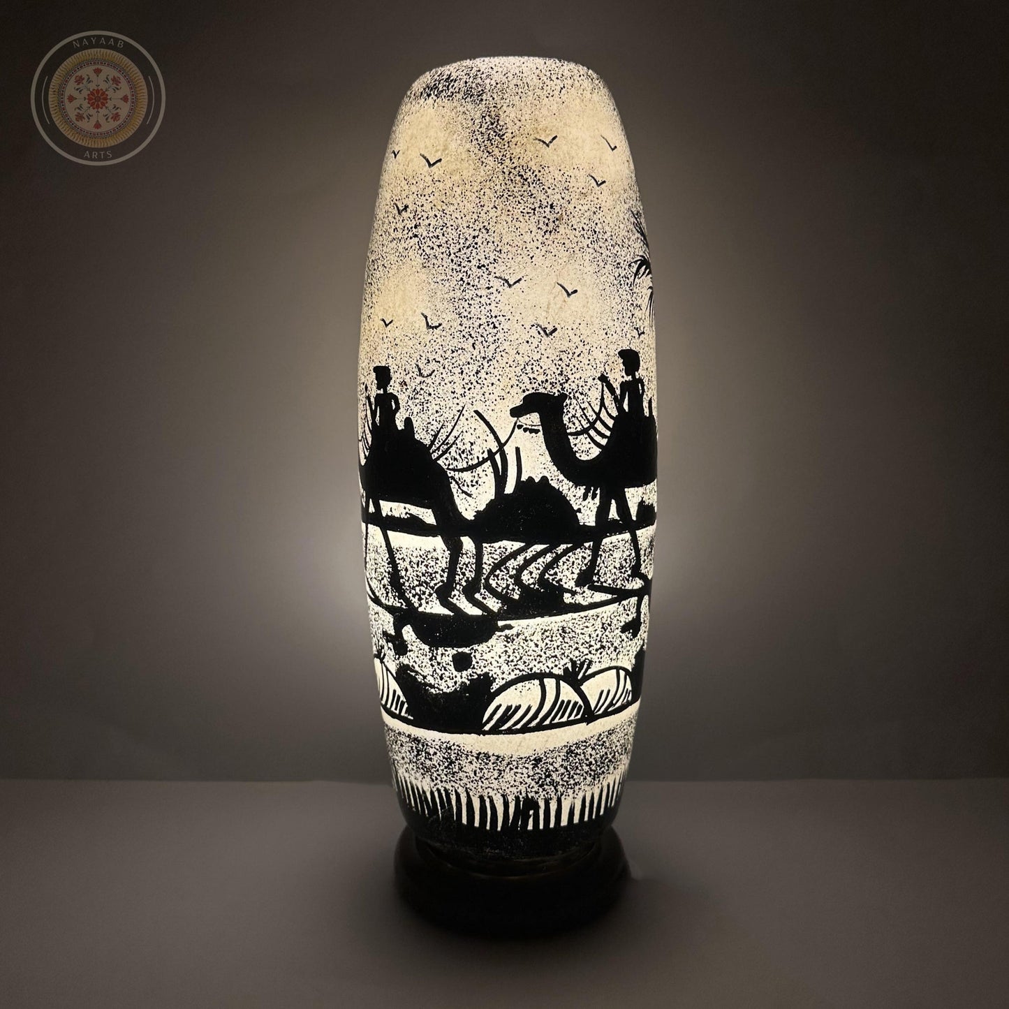 Camel Skin Bottle Shaped Lamp