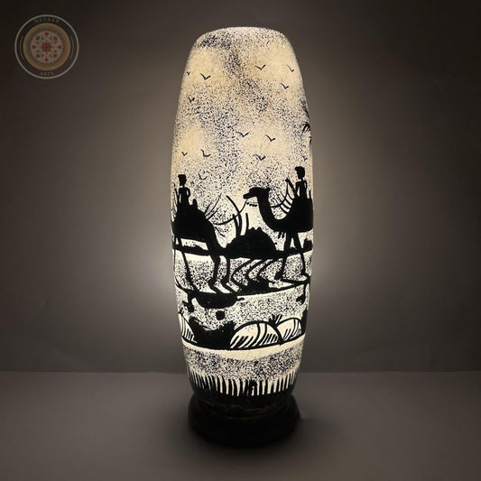 Camel Skin Bottle Shaped Lamp