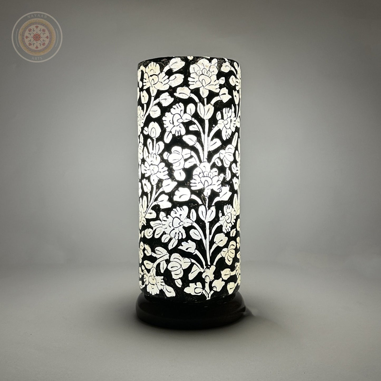 Camel Skin Glass Shaped Lamp