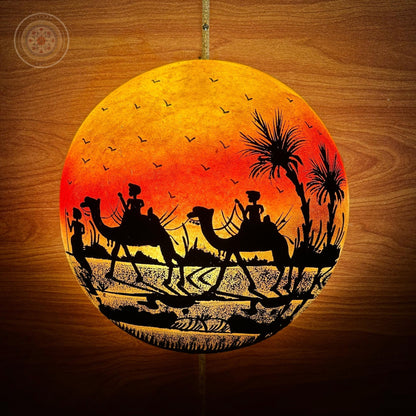 Camel Skin Wall Plate Lamp